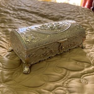 Ornate Silver Jewelry Box
